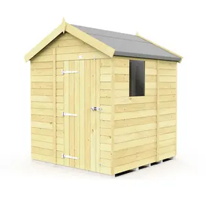 DIY Sheds 6x5 Apex Shed - Single Door With Windows