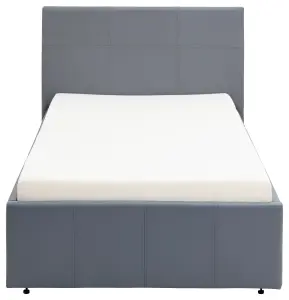 GFW End Lift Ottoman Bed 90cm Single Grey