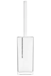 Maison by Premier White Acrylic And Crystal Toilet Brush