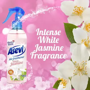 Asevi Air and Fabric Freshener Spray White Jasmine 400ml (Pack of 3)