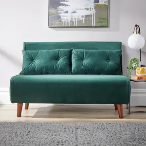 Home Source Morella Green Double Sofa Bed