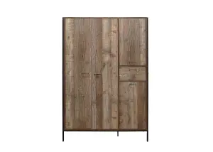 Birlea Urban 4 Door Wardrobe Rustic