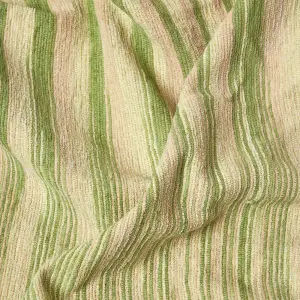 Homescapes Bed Sofa Throw Cotton Chenille Tie Dye Green, 150 x 200 cm