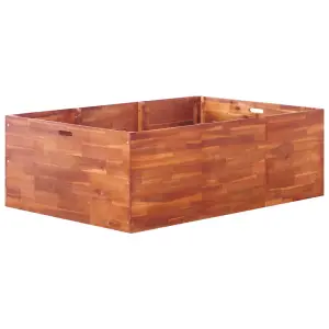 Berkfield Garden Raised Bed Acacia Wood 150x100x50 cm