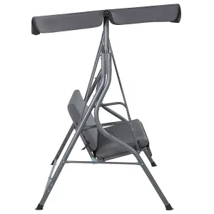 Patio Swing CHAPLIN Metal Dark Grey