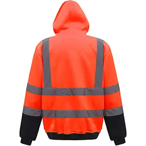 Yoko Mens Hi Vis Reflective Hoodie