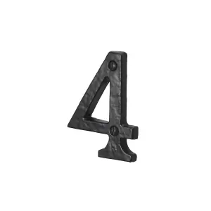 76mm No.4366 Old Hill Ironworks Door Numerals (Number 4)