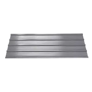 Grey Set of 6 Steel Corrugated Panels for Roofing, Carports, Tool Sheds, Wall Cladding