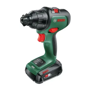 Bosch 3 attachment 18V Li-ion Cordless Combi drill (1 x 2.5Ah) - Advanced Impact 18