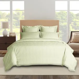 Florane Microfibre 250 TC Reversible Modern & Contemporary Duvet Cover Set with pillow cases Ochre / Super King Duvet Cover + 2  Standard Pillowcases