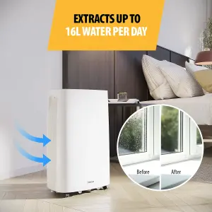 Tristar White Smart 16l/d Dehumidifier