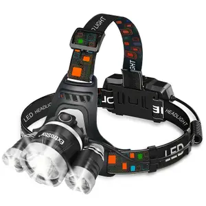 Extrastar LED Headlight torch, 18650 rechargeable batteries included, 1500 Lumen 4 MODES