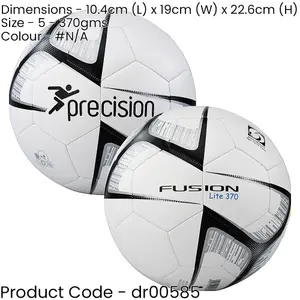 FAI Official Football - Size 5 370gms - WHITE/BLACK Ball 3.5mm EVA Backing