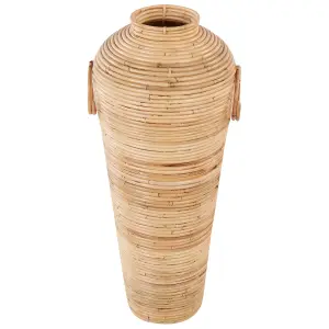 Decorative Vase ELATIA Rattan Natural