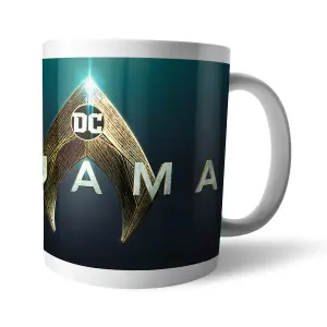 Official Aquaman Movie Aquaman Title Logo Mug 100% Ceramic, Dishwasher Safe