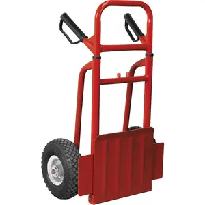 Heavy-Duty 200kg Folding Sack Truck with Pneumatic Tyres for Rough Terrain