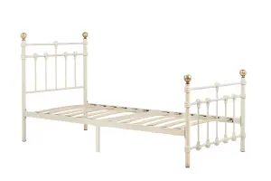 Birlea Atlas Single BedFrame In  Cream