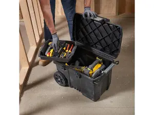 STANLEY One-Touch Latch Mobile Job Chest - 52L Tool Storage Solution