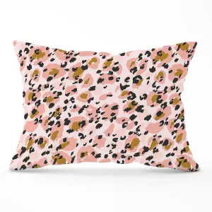 Hand Drawn Pink Leopard Print Cushions 33cm x 48cm