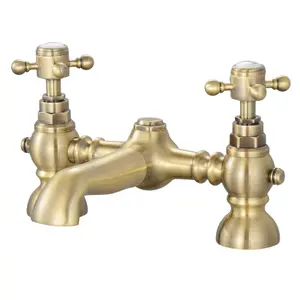 ENKI Camberley Antique Brass Brass Bath Mixer Tap BT3213