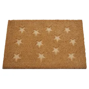 Interiors by Premier Star embossed coir doormat