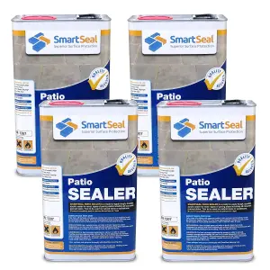 Smartseal Patio Sealer, Protect Concrete Precast Slabs against Black Spot, Stain Resistant, Matt Finish, Concrete Sealer, 4 x 5L