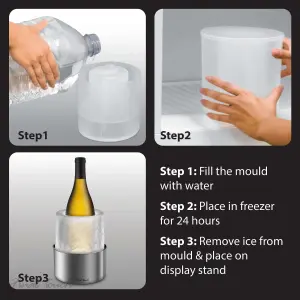 Final Touch Unique Ice Wine Champagne Bottle Chiller Cooler Bucket