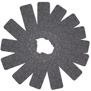 14 Pcs Dark Grey Felt Stair Treads Carpet Anti Slip Rectangular Stair Runner Step Mats