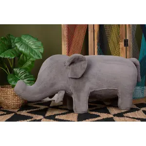 Interiors by Premier Elephant Grey Animal Chair, Non-Harmful Children's Chair, Easy to Balance Kiddie Chair