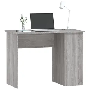 Berkfield Desk Grey Sonoma 100x55x75 cm Engineered Wood