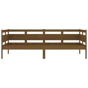 Berkfield Day Bed Honey Brown Solid Wood Pine 90x190 cm