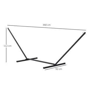 Outsunny 3.6m Long Metal Hammock Stand Frame Replacement Garden Outdoor Patio