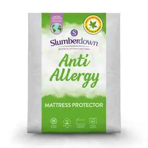 Slumberdown Anti Allergy Mattress, Pillow Protector, 2 Pack