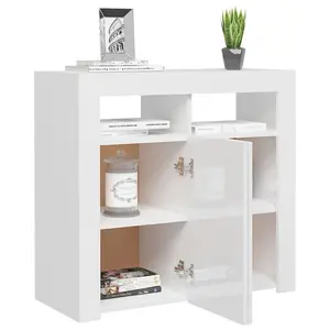 Kelli 80cm Sideboard High Gloss White