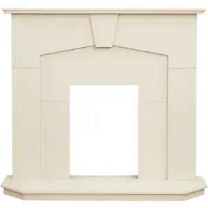 Adam Abbey Fireplace in Stone Effect, 48 Inch