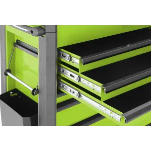 Superline Pro Tool Trolley 6 Drawer With Ball Bearing Slides Green AP366HV