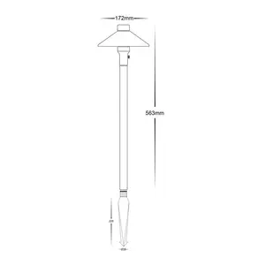 Nevia 1-Light LED Pathway Light