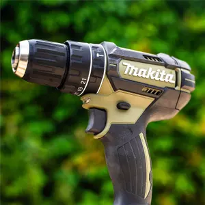 Makita DHP482SFO2 18v LXT 2 Speed Cordless Combi Drill Olive + 2x3ah Battery +