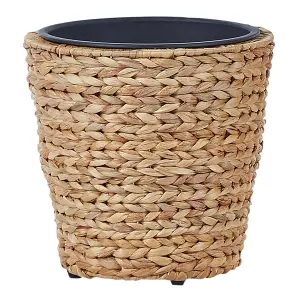 Set of 3 Plant Pots PLAKA Wicker Natural