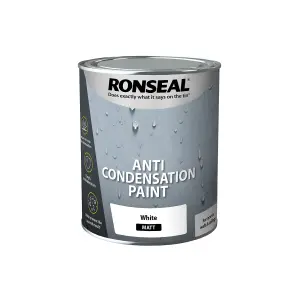 Ronseal Anti Condensation White Matt Damp seal paint, 0.75L