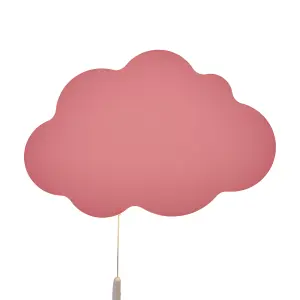 Litecraft Pink LED Cloud Glow Kids Wall Light