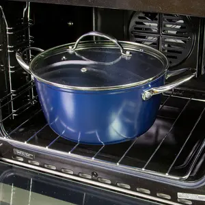 Blackmoor 67479 Ovenproof Blue Pro 24cm Casserole Pot With Lid