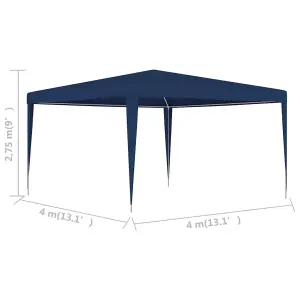 Berkfield Party Tent 4x4 m Blue