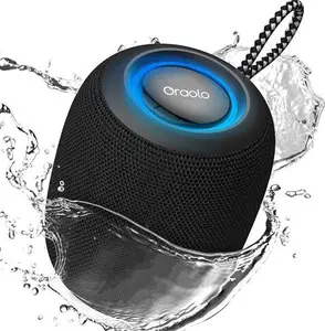 (Black) Bluetooth Speaker Wireless Portable 15W Band, IPX7 Waterproof, Bluetooth 5.4, 30 Hours Playback Time, Mini Stereo Bass Speaker For Home