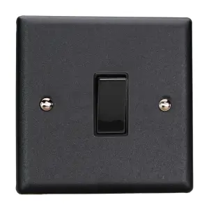 Varilight 1-Gang 20A Double Pole Rocker Switch Matt Black