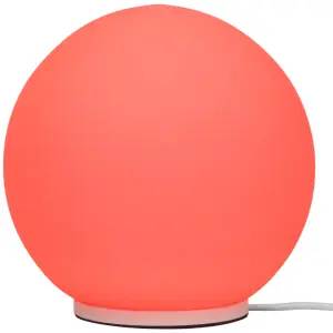 GoodHome Baoule Ball Round White Table light