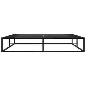 Berkfield Bed Frame Black Metal 180x200 cm 6FT Super King