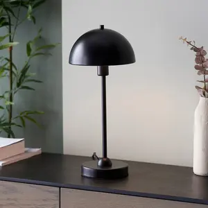 Luminosa Saroma Complete Table Lamp, Matt Black Paint