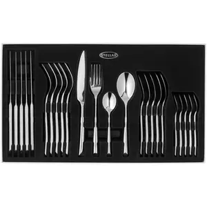 Stellar Raglan 24 Piece Stainless Steel Cutlery Set , Service for 6