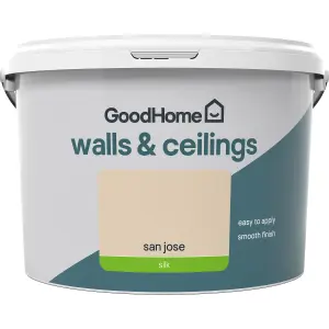 GoodHome Walls & ceilings San jose Silk Emulsion paint, 2.5L